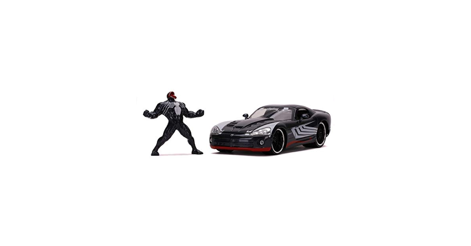 SPIDER-MAN VENOM &amp; 2008 DODGE VIPER ミニカー MARVEL : SPIDER-MAN - Venom 2008 Dodge Viper 1:24 Diecast